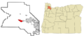 Washington County Oregon Incorporated and Unincorporated areas Forest Grove Highlighted