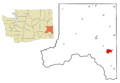 Whitman County Washington Incorporated and Unincorporated areas Pullman Highlighted