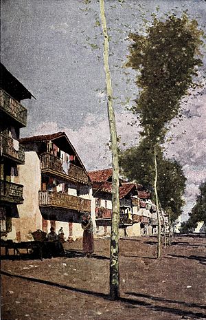 Archivo:1906-06-16, Blanco y Negro, Calle de Fuenterrabía, Avendaño (cropped)