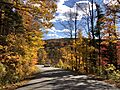 2020-10-17 14 56 43 View south along Sky Line Drive at about 2100 feet above sea level on Equinox Mountain in Sandgate, Bennington County, Vermont
