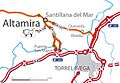 2 Localización de Altamira con respecto a Santillana