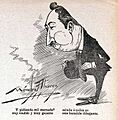 Autocaricatura de Méndez Álvarez (1901)