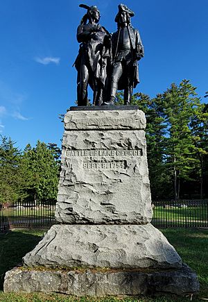 Archivo:Battle of Lake George statue