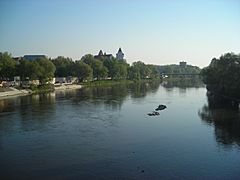 Blick auf die Donau von der K-A-B Ingolstadt
