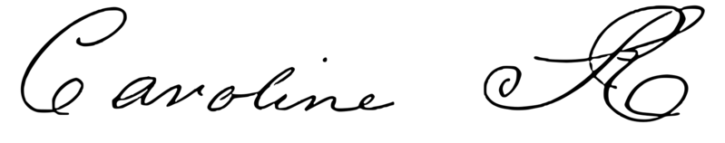 Caroline of Brunswick signature