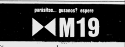 Archivo:Cartel publicitario M19 - Periódico El Tiempo - 17 enero 1974
