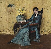 Chase William Merritt Portrait of Miss Dora Wheeler 1883