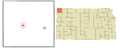 Cheyenne County Kansas Incorporated and Unincorporated areas St. Francis Highlighted