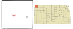 Cheyenne County Kansas Incorporated and Unincorporated areas St. Francis Highlighted.svg