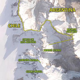 Circo de los Altares, Monte Fitz Roy, Cerro Torre y Cordón Adela.jpg