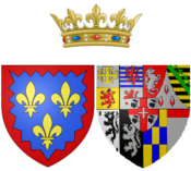 Coat of arms of Marie Joséphine Louise of Savoy as Countess of Provence.png