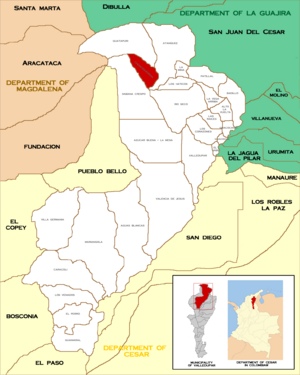 Archivo:Corregimientos of Valledupar - Chemesquemena