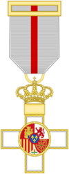 Cross of the Military Merit (Spain) - White Decoration.svg