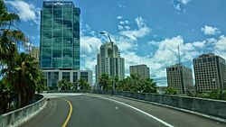 Downtown Dadeland skyline from SR 826 ramp - from Panoramio.jpg