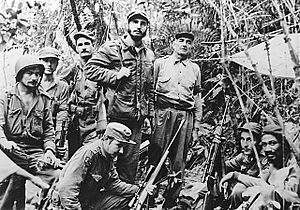 Archivo:Fidel Castro and his men in the Sierra Maestra