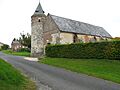 Houry église fortifiée (avec haie du cimetière) 1