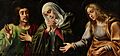 La Virgen María entre María Magdalena y san Juan Evangelista - Felipe Diriksen