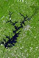 Lake lanier satellite map