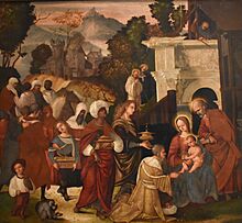 Ludovico Mazzolino, Adorazione dei Magi con i santi Bernardo e Alberico nel paesaggio, Traversetolo - Fondazione Magnani-Rocca - 2024-09-17 19-13-17 001.jpeg