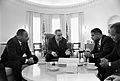 Lyndon Johnson meeting with civil rights leaders