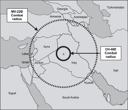 Archivo:MV-22B combat radius in Iraq compared with CH-46E combat radius