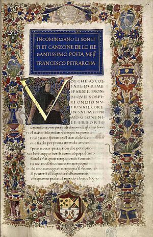Archivo:Manuscrito de Petrarca