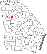 Map of Georgia highlighting Clayton County.svg