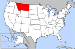 Archivo:Map of USA highlighting Montana
