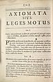 Newtons laws in latin