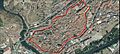 Plasencia. Recinto amurallado. PNOA cedido por © Instituto Geográfico Nacional