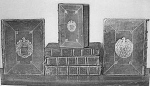 Archivo:Samuel Pepys diary manuscript volumes