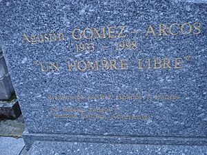 Archivo:Tombe d'Agustín GÓMEZ-ARCOS - Cimetière de Montmartre
