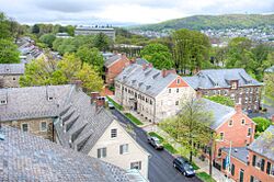 View of Widow's House from church belltower.jpg