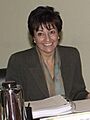 Anna Birulés en una reunión de la Comisión Interministerial de Ciencia y Tecnología (2002)