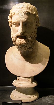 Arte romana, testa di anacreonte, 130-140 dc. ca. 02.JPG
