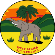 Badge of the British West Africa Settlements (1870-1888)