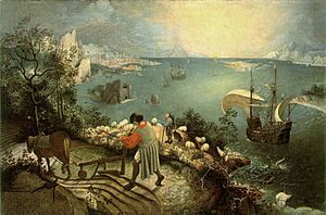 Archivo:Bruegel, Pieter de Oude - De val van icarus - hi res