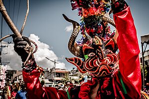 Archivo:Detalle de diabladas de Píllaro 2