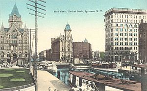 Archivo:Erie Canal, Packet Dock, Syracuse, NY