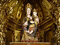 Escultura medieval del retablo mayor, monasterio de Santa María la Real de Nájera. La Rioja, España