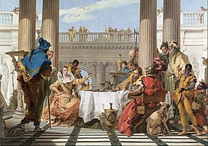 Archivo:Giambattista Tiepolo - The Banquet of Cleopatra - Google Art Project