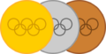 GoldSilverBronze medals