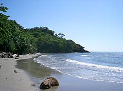 Archivo:Jeannette Kawas Punta Sal Beach Near Entrance of Sendero Los Curumos