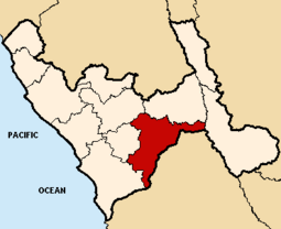 Location of the province Santiago de Chuco in La Libertad.PNG