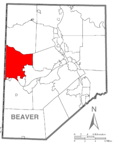 Map of Ohioville Township, Beaver County, Pennsylvania Highlighted.png