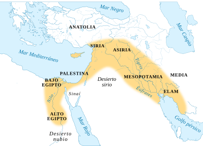 Archivo:Map of fertile cresent-es