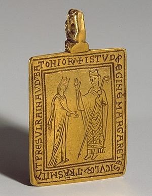 Medal with Queen Margaret of Sicily.jpg