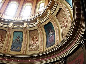 Archivo:Michigan State Capitol Muses
