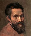 Miguel Ángel, por Daniele da Volterra (detalle)