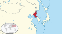 North Korea in its region.svg
